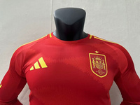 Koszulka piłkarska Hiszpania Adidas Authentic home long sleeve 2024