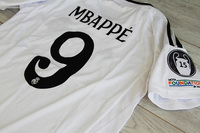 Dziecięcy zestaw piłkarski REAL MADRYT home 24/25 ADIDAS (koszulka+spodenki+getry) #9 Mbappe