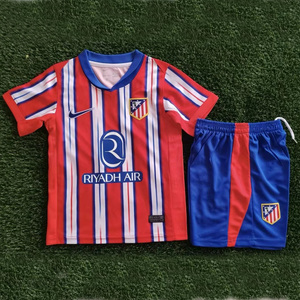 Dziecięcy zestaw piłkarski ATLETICO MADRYT home 24/25 Nike (koszulka+spodenki) #19 Alvarez