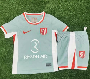 Dziecięcy zestaw piłkarski ATLETICO MADRYT away 24/25 Nike (koszulka+spodenki) #19 Alvarez