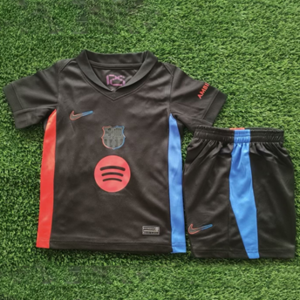 Dziecięcy zestaw piłkarski FC BARCELONA NIKE away 24/25 (koszulka+spodenki) #9 Lewandowski