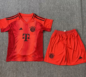 Dziecięcy zestaw piłkarski BAYERN MONACHIUM home 24/25 Adidas (koszulka+spodenki)