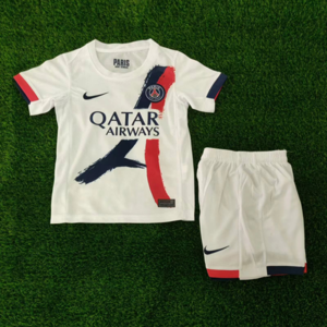 Dziecięcy zestaw piłkarski PSG NIKE away 24/25 (koszulka+spodenki) #10 Dembele