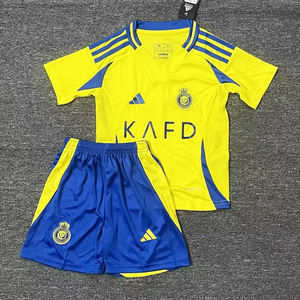 Dziecięcy zestaw piłkarski Al-Nassr home 24/25 Adidas (koszulka+spodenki) #7 Ronaldo