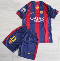 Dziecięcy zestaw piłkarski FC Barcelona home RETRO 14/15 Nike (koszulka+spodenki) #11 Neymar JR
