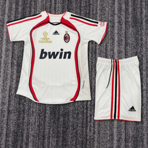 Dziecięcy zestaw piłkarski AC Milan away RETRO 06/07 Adidas (koszulka+spodenki) #3 Maldini