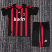 Dziecięcy zestaw piłkarski AC Milan home RETRO 08/09 Adidas (koszulka+spodenki) #80 Ronaldinho