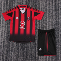 Dziecięcy zestaw piłkarski AC Milan home RETRO 04/05 Adidas (koszulka+spodenki) #3 Maldini