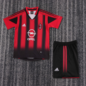 Dziecięcy zestaw piłkarski AC Milan home RETRO 04/05 Adidas (koszulka+spodenki) #3 Maldini