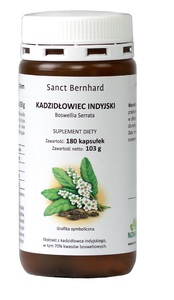 Kadzidłowiec indyjski ekstrakt (Boswellia serrata) - 180 tabletek
